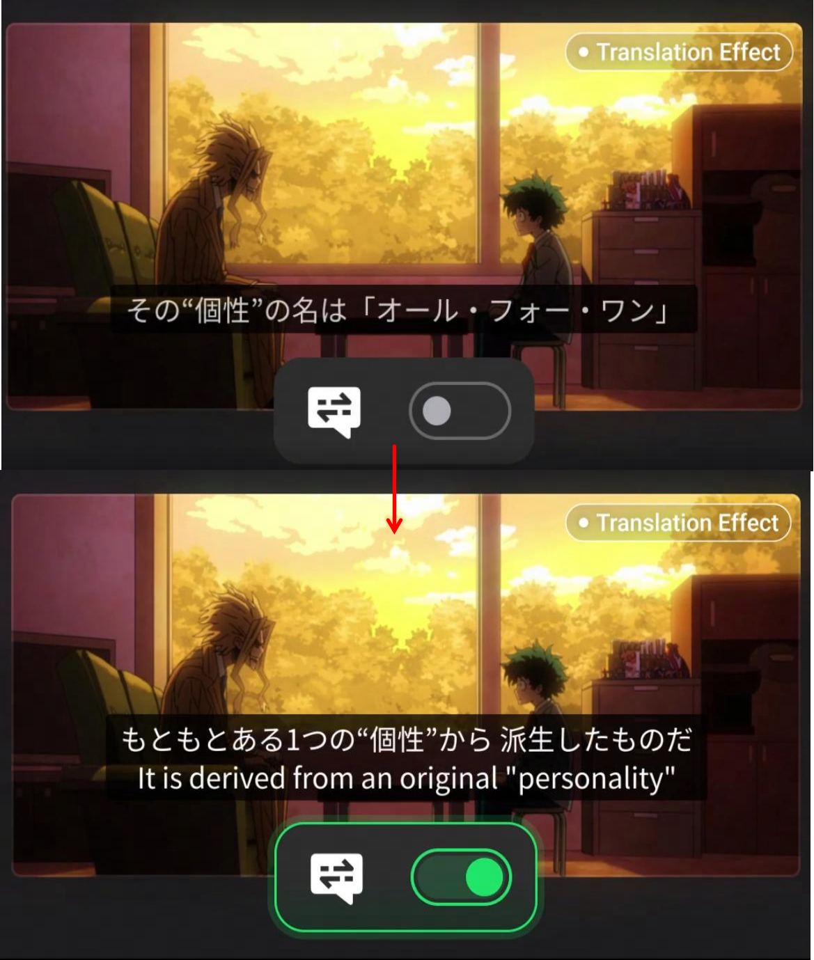 Enable the Subtitle Translation Feature